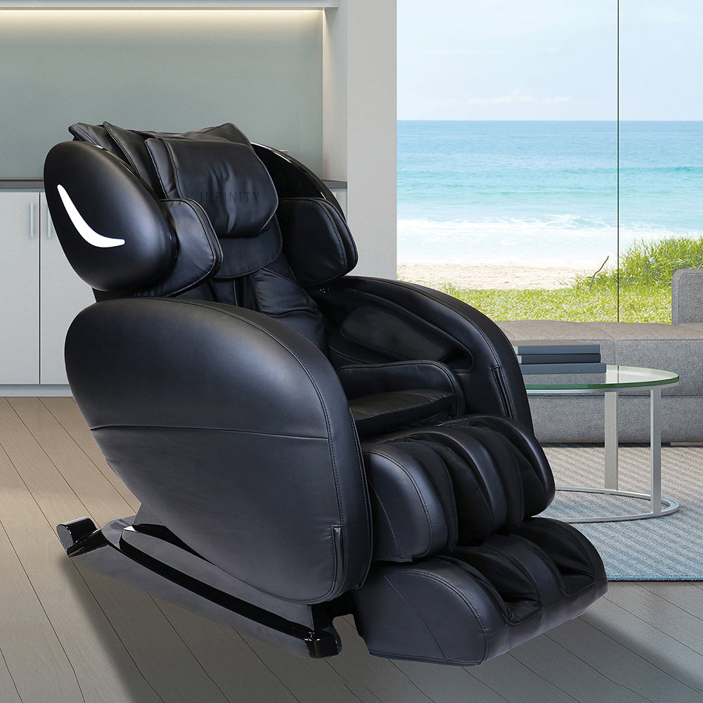 X3 - Unique near-flat reclining S-Track massage mechanism and decompression stretch.
